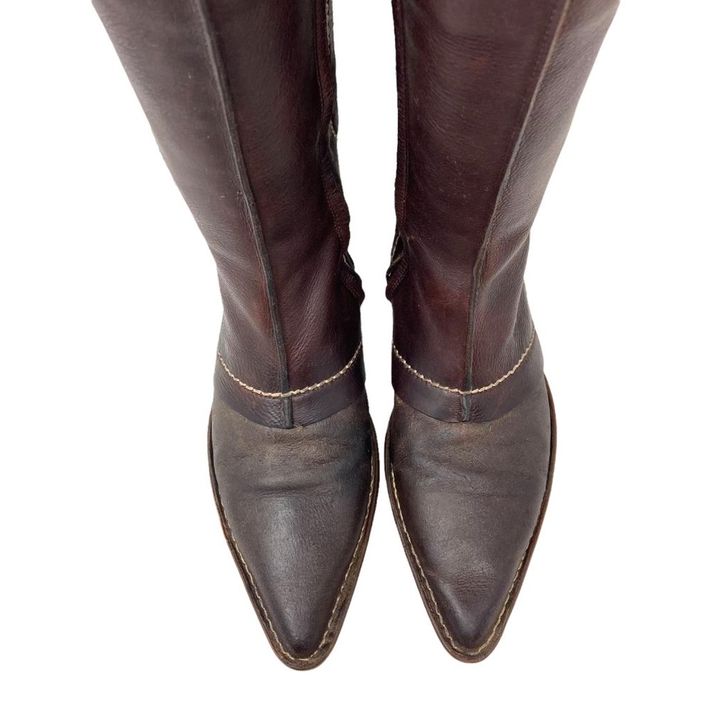 El Naturalista Elfos Spainish Leather Mid Calf Pointed Toe Zip Boots - Size 9.5 - Picture 7 of 12